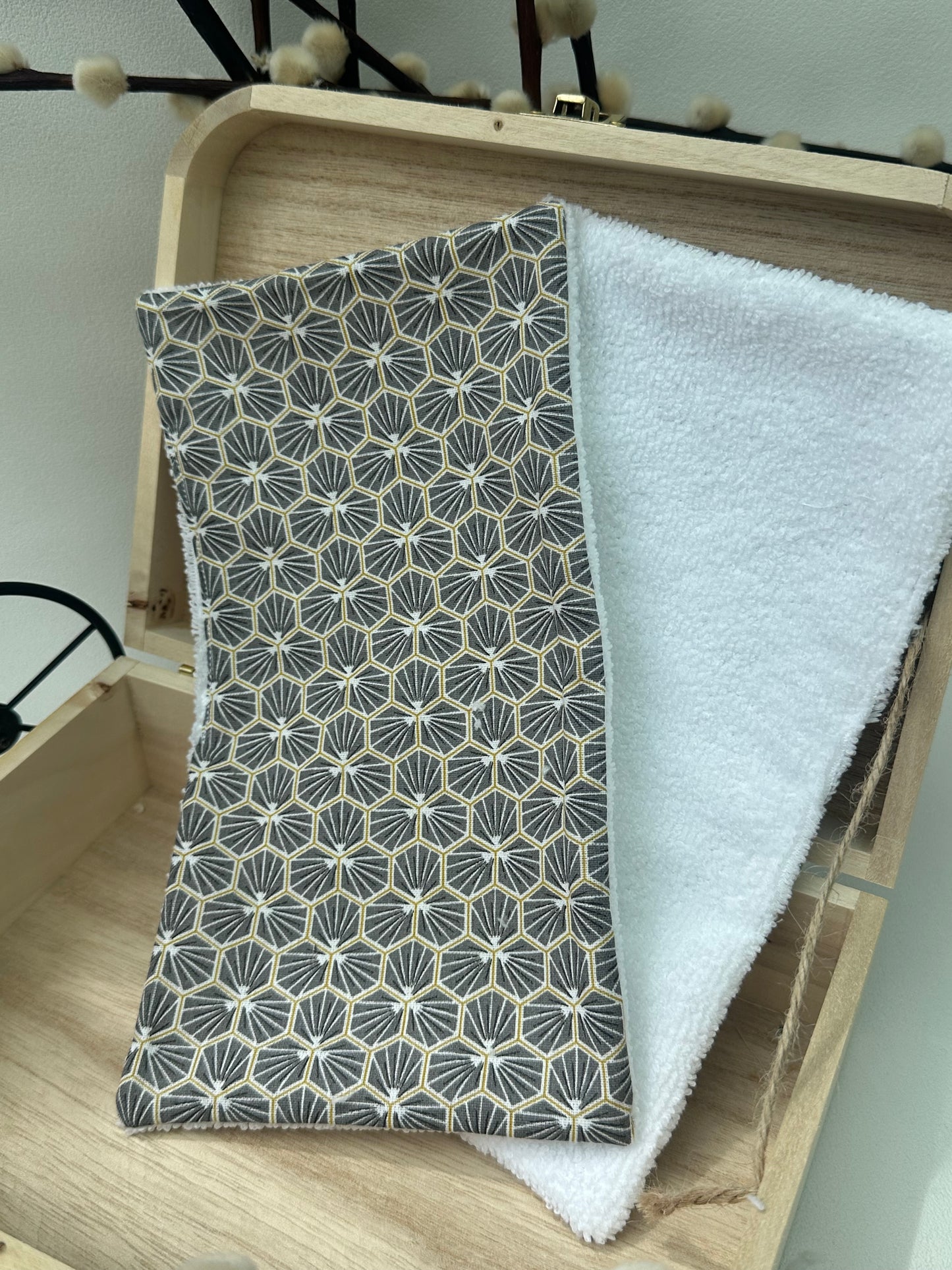 🧽Feuille Lavable/Essuie tout – Demi-format (avec ou sans pressions) Jamie